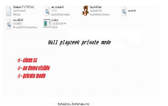 - news hack for playzeek and voiplay 2013 !
- detali despre el: wallhack playzeek , nul detecteaza